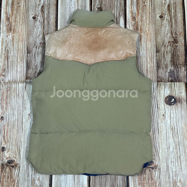 더블웍스 by 웨어하우스 요크 레더 다운 베스트 S--1