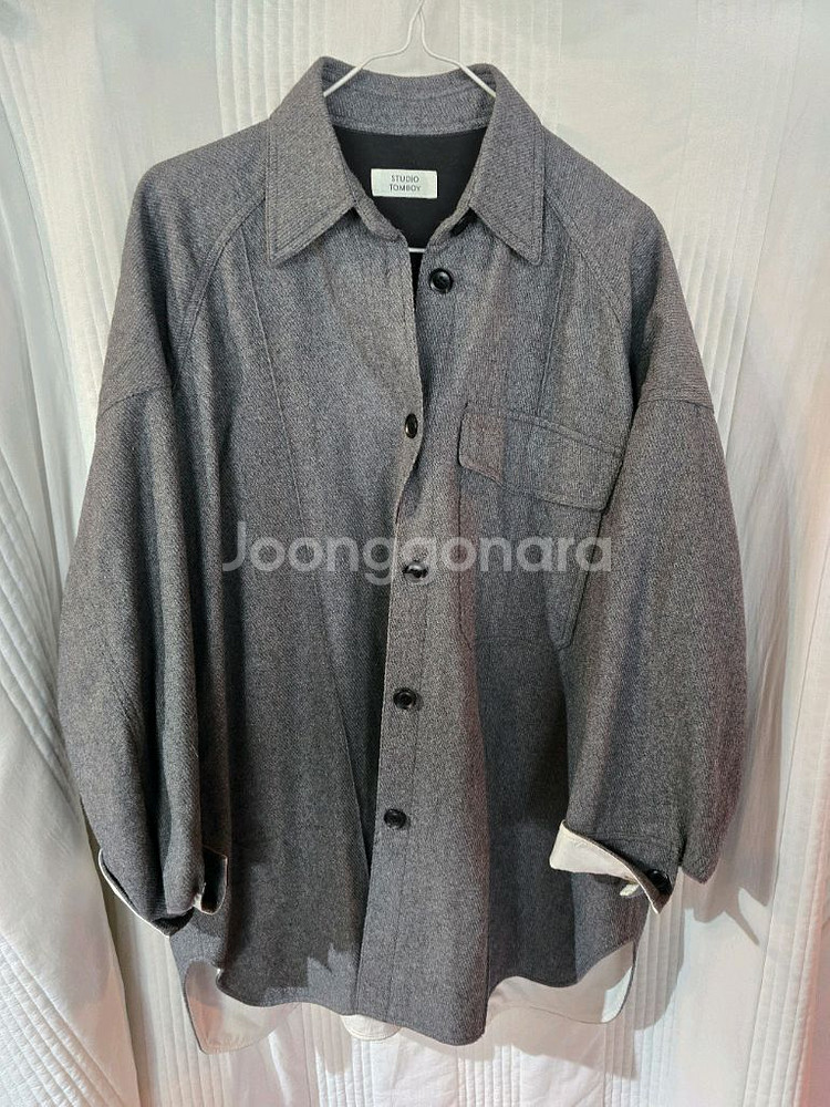 스튜디오 톰보이 오버핏 셔츠남방--1