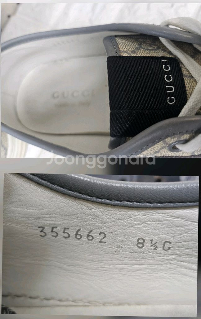 구찌 남성 스니커즈 280 슈프림 GG 컨버스 로우스니커즈 SD89--8