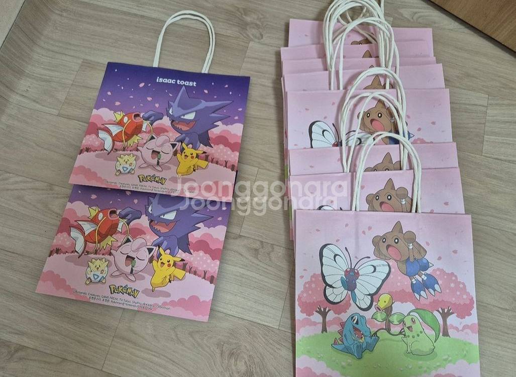 캐릭터 콜라보 쇼핑백 세트--0
