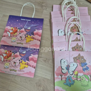 캐릭터 콜라보 쇼핑백 세트