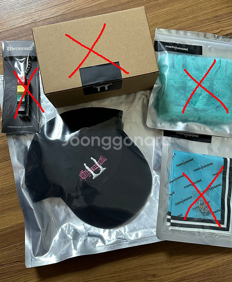 지드래곤 굿즈 MD 위버멘시 볼캡 미사용 원가양도--0