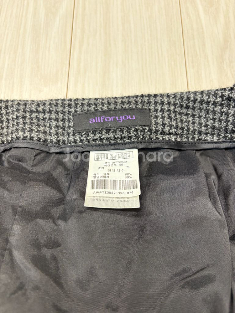 [새 옷] 올포유 여성 체크 7부바지 76사이즈--9