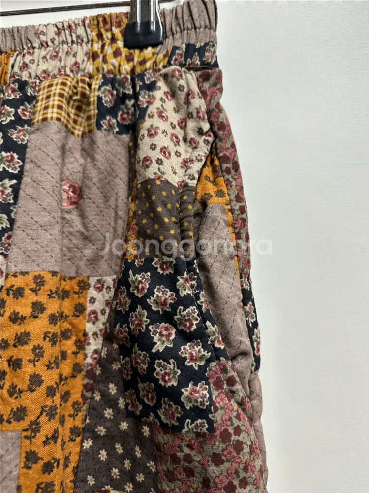 여성 퀼트 누빔 레이스 스커트 프리사이즈--2