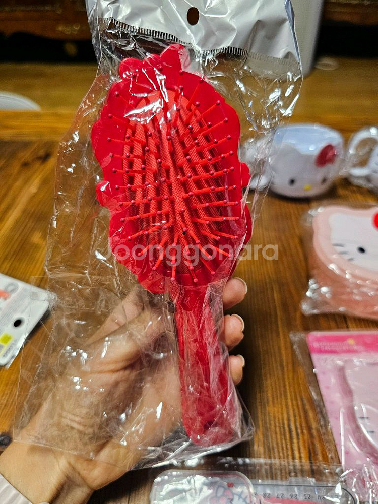 새상품) 헬로키티 시나모롤 캐릭터 산리오 상품 빗 브러쉬 거울 계산기등--2