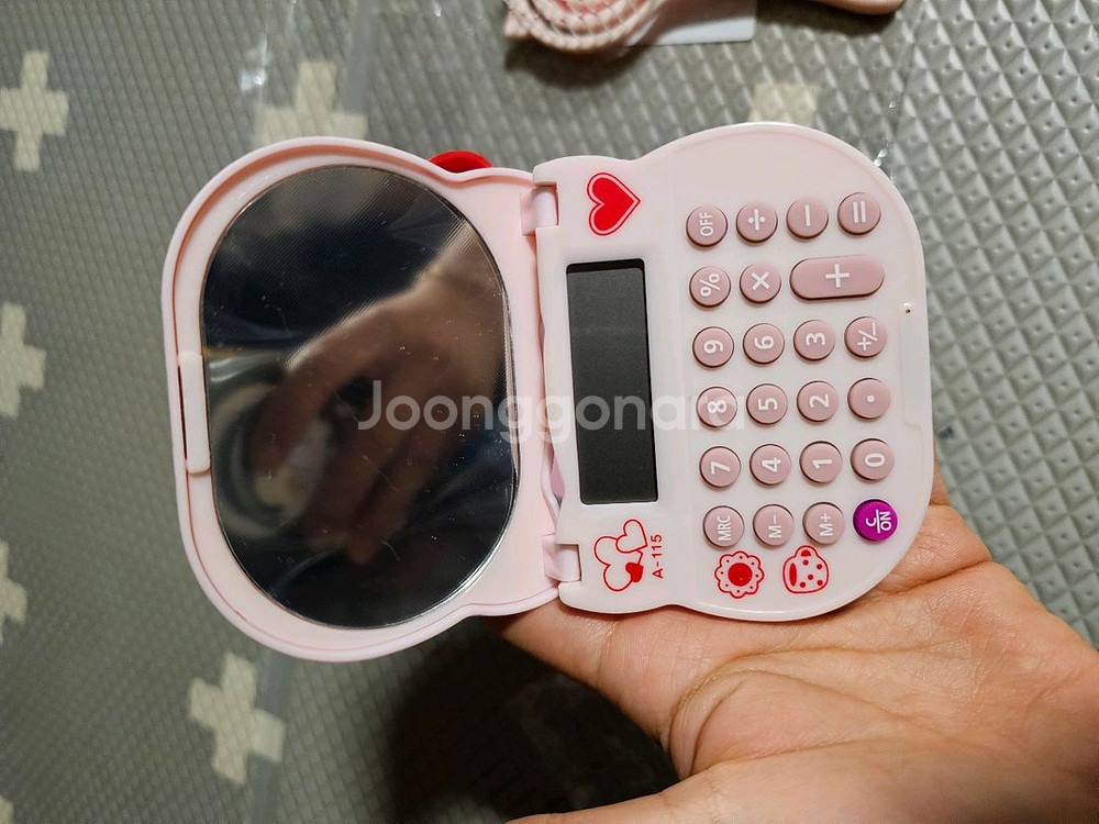 새상품) 헬로키티 시나모롤 캐릭터 산리오 상품 빗 브러쉬 거울 계산기등--8