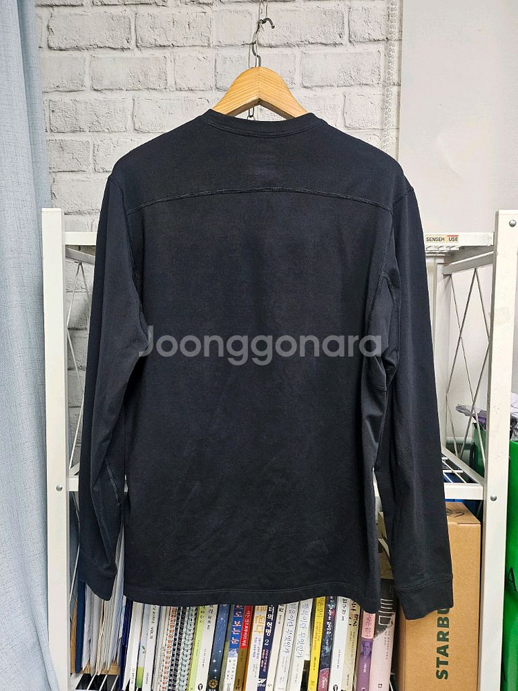 아크테릭스 남성 긴팔 티셔츠 100 라운드 지퍼 블랙 MM07--0
