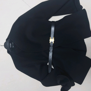 타임 캐시미어 블랙 자켓 코트