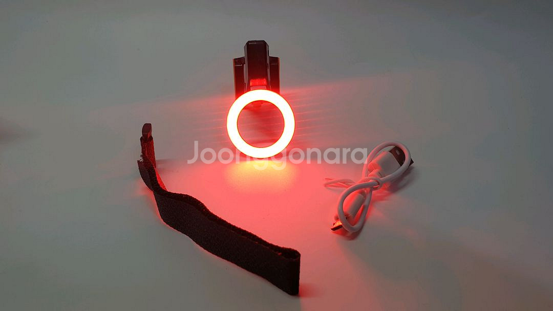 LED 자전거 후미등 헬멧등 USB 충전식 2개--0