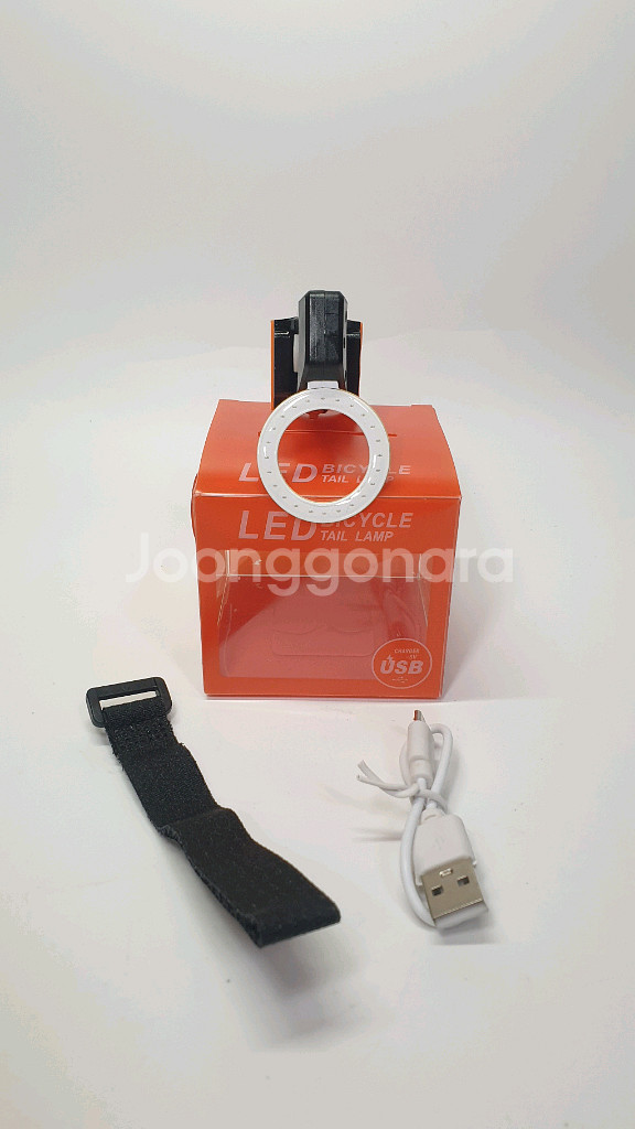 LED 자전거 후미등 헬멧등 USB 충전식 2개--3