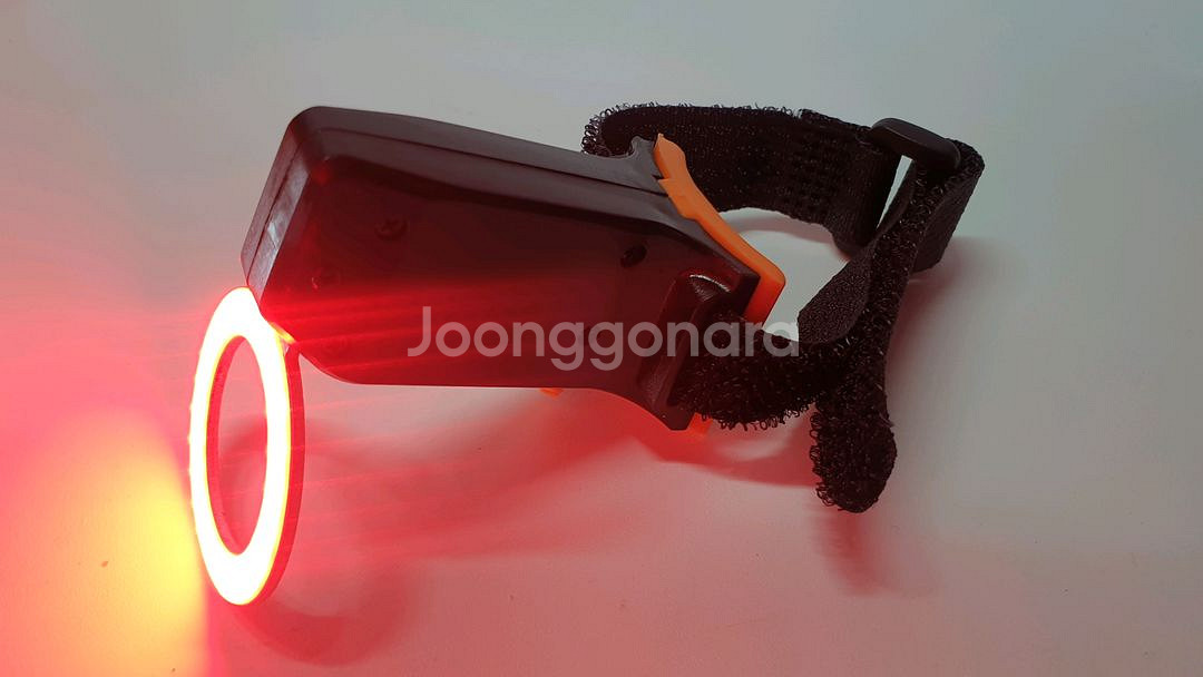 LED 자전거 후미등 헬멧등 USB 충전식 2개--6