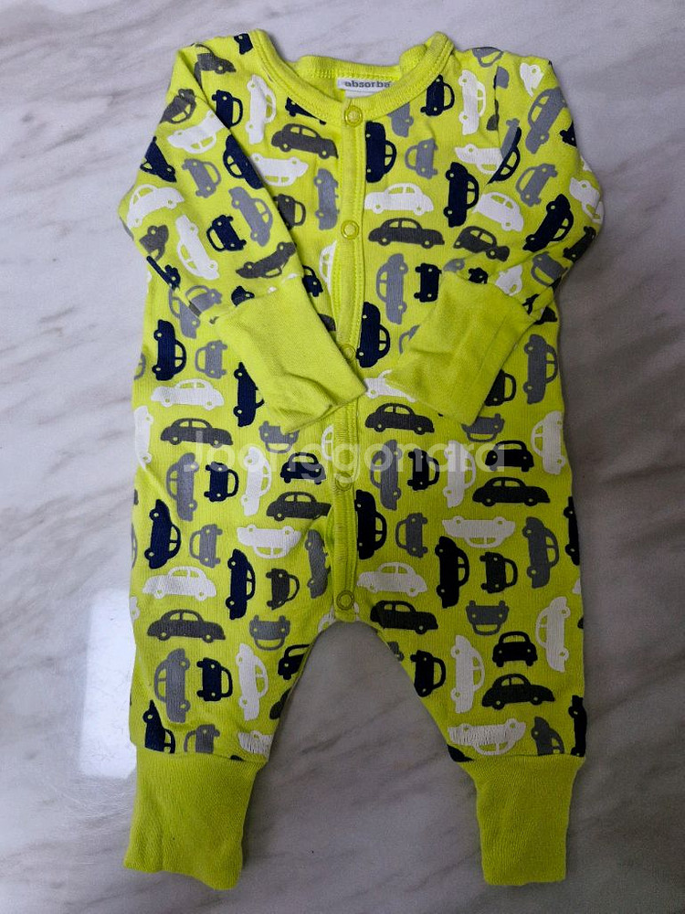 압소바 아기우주복 3M~(양말서비스)--0