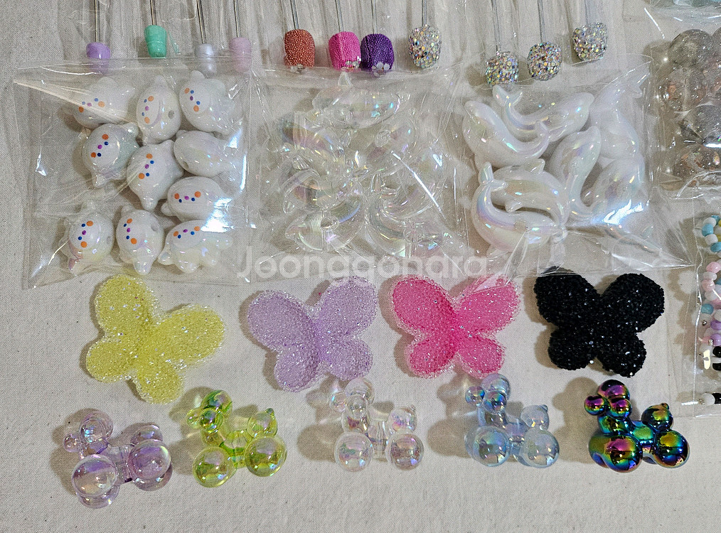 수제볼펜비즈공예재료 피규어.보석장식.볼펜대. 일괄판매--5