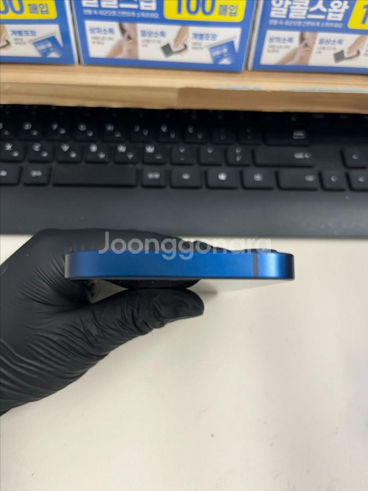 아이폰12미니 64G 블루 S급!--1