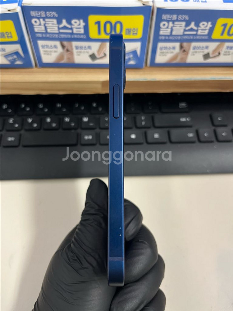 아이폰12미니 64G 블루 S급!--3