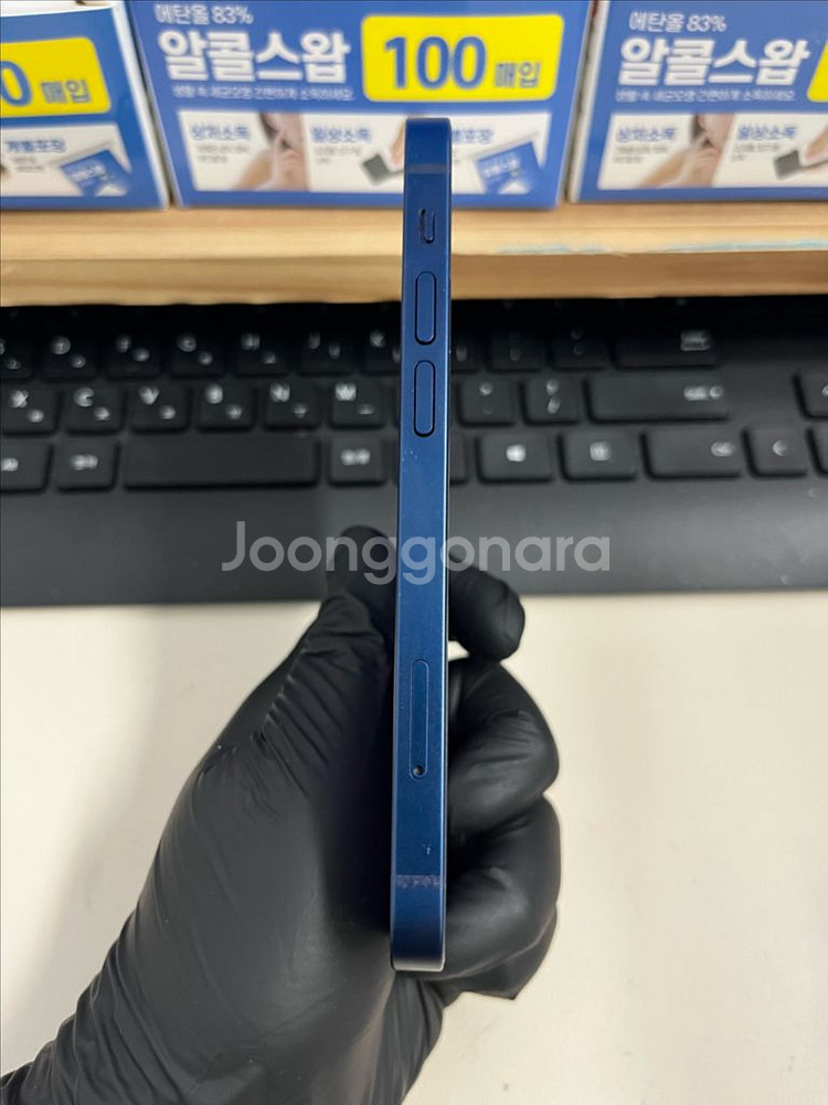 아이폰12미니 64G 블루 S급!--4