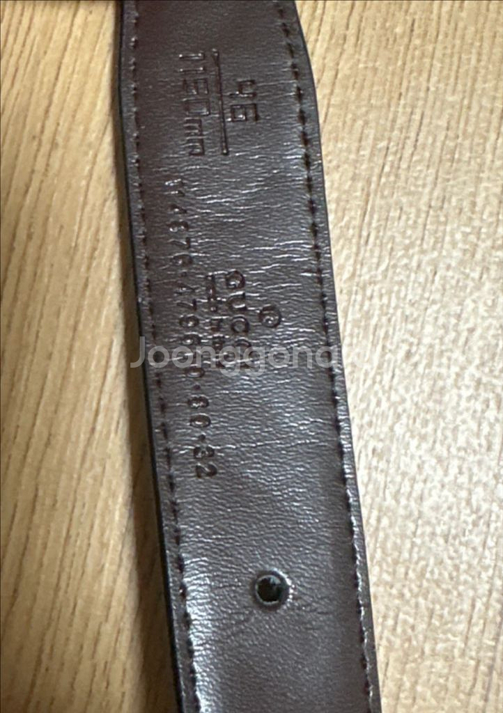 구찌 GG 버클 레더 벨트--3