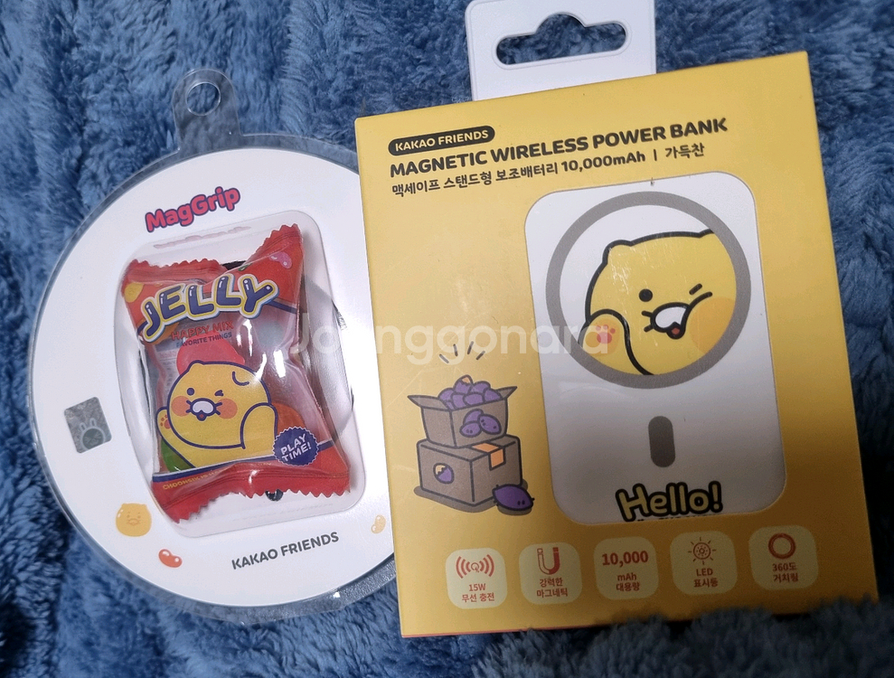 카카오프렌즈 춘식이 맥세이프 스탠드형 보조배터리 맥세이프 스마트톡--0