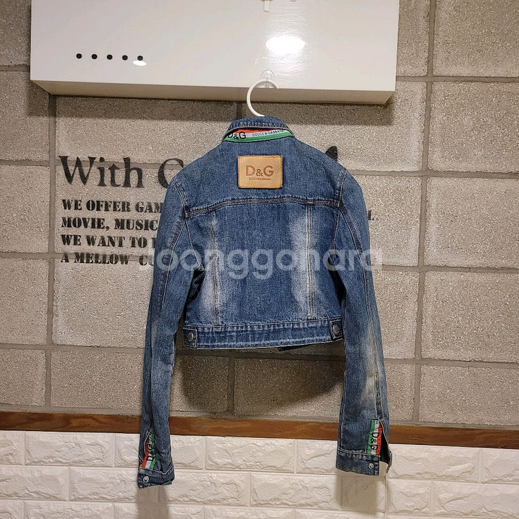 돌체앤가바나 크롭 데님 자켓 M--1