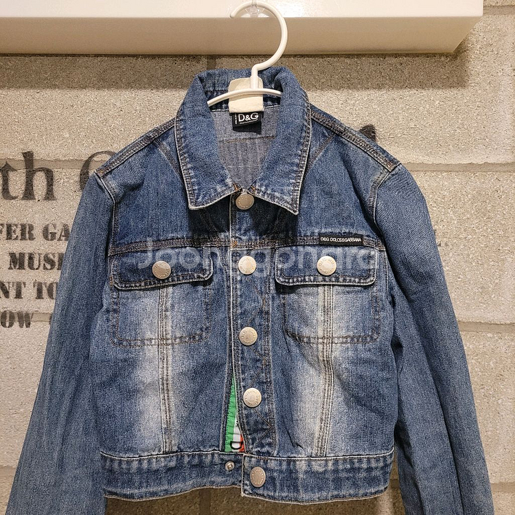 돌체앤가바나 크롭 데님 자켓 M--2