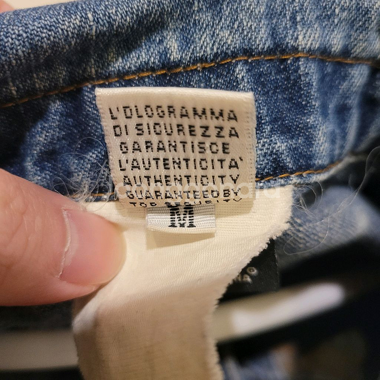 돌체앤가바나 크롭 데님 자켓 M--6