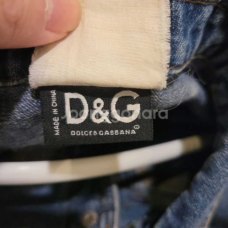 돌체앤가바나 크롭 데님 자켓 M--7