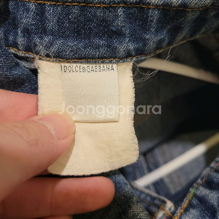 돌체앤가바나 크롭 데님 자켓 M--5