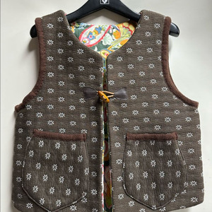 여성 누빔 조끼 S