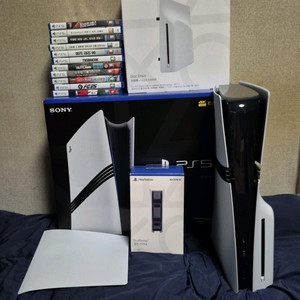 풀박스 PS5 프로 PRO 디스크 드라이브+정품 충전독+타이틀11종