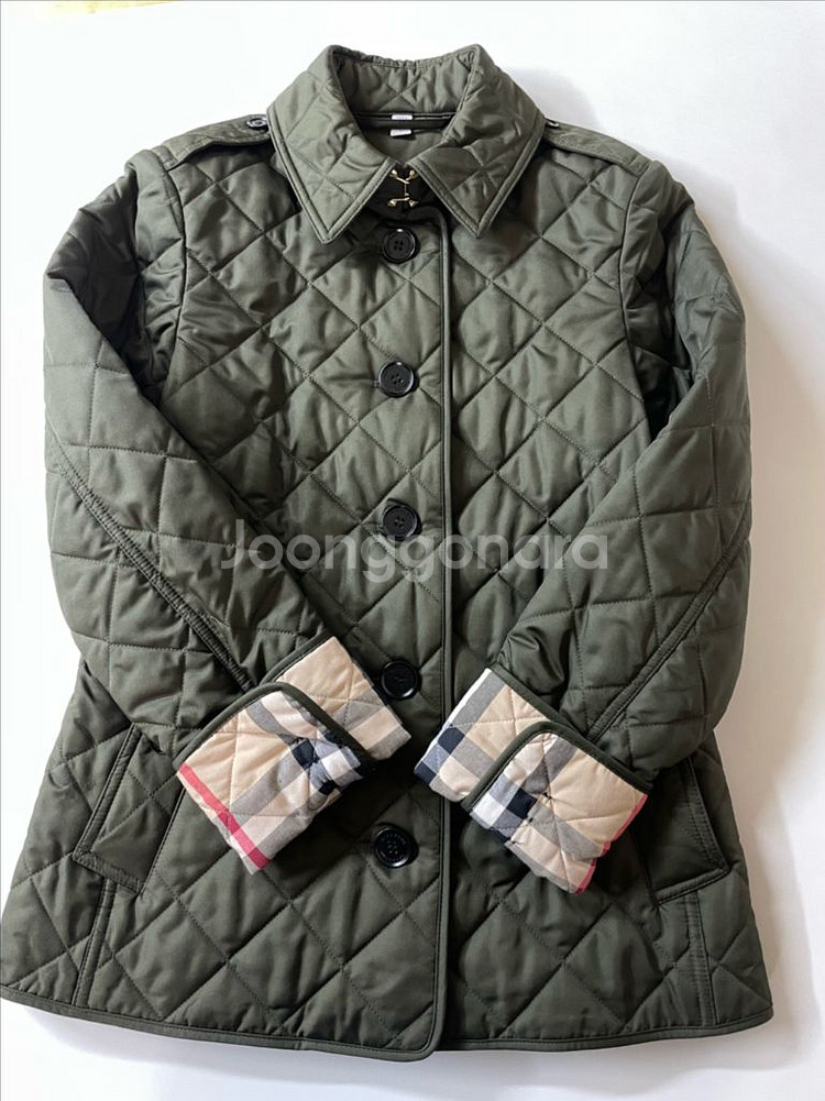 버버리 프랭크비 퀄트자켓 스몰--0