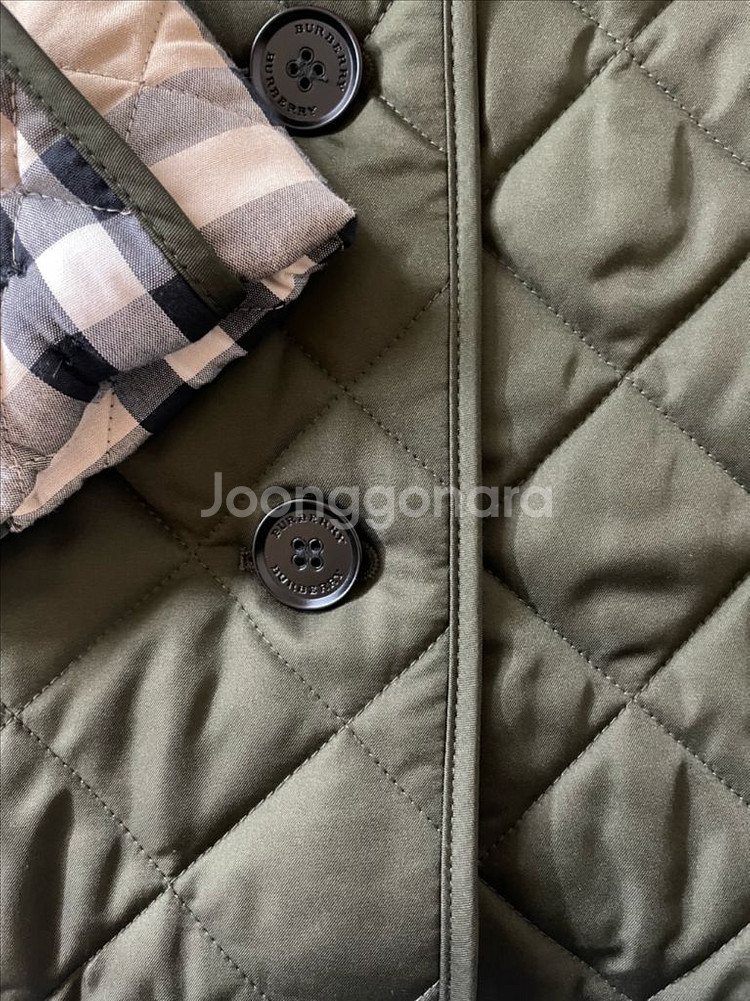 버버리 프랭크비 퀄트자켓 스몰--3