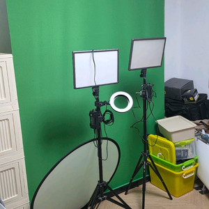 개인방송세트(룩스패드43h 풀세트2개, 웹캠, 대한크로마키)