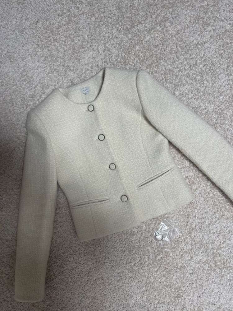 시에 SIE 비아 라운드 넥 재킷 - 크림 스몰--2