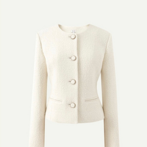 시에 SIE 비아 라운드 넥 재킷 - 크림 스몰