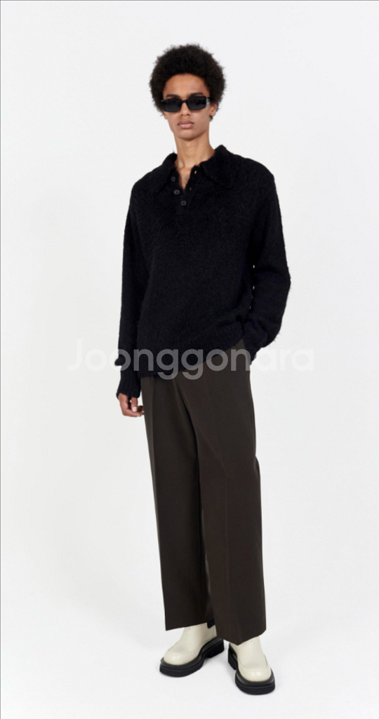 라벨아카이브 니트 piquet polo sweater--0