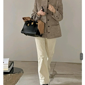 아뜰리에쎄모먼/트위드자켓/34사이즈/새상품/택포