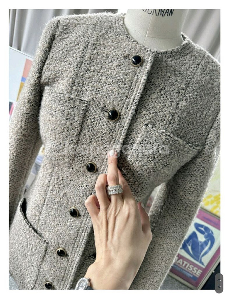 아뜰리에쎄모먼/트위드자켓/34사이즈/새상품/택포--2