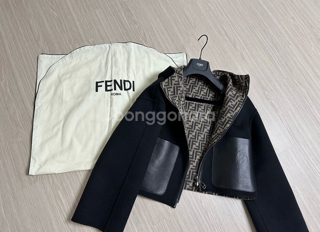 펜디 FF 로고 패턴 자켓--0