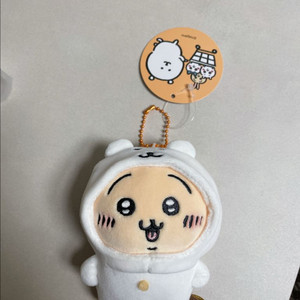 나가노 농담곰 탈쓴 우사기 마스코트 키링 인형 이미지