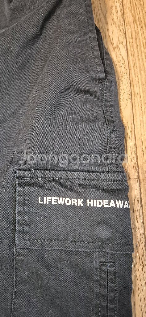 라이프워크 블랙 조거팬츠 M--3