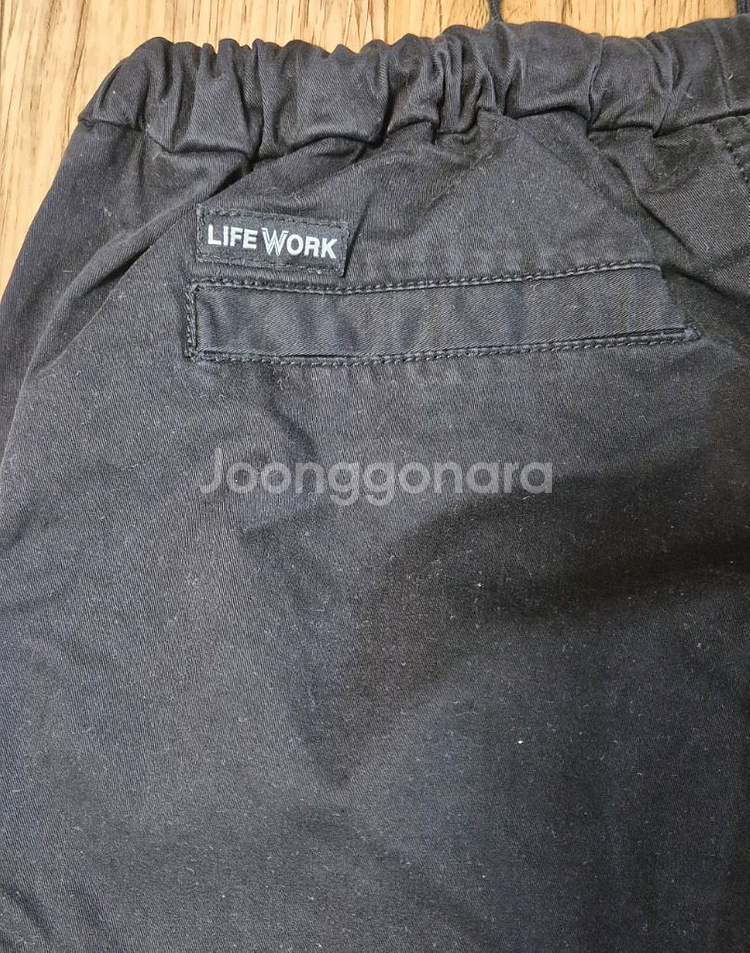 라이프워크 블랙 조거팬츠 M--5
