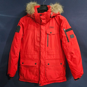 밀레 레드컬러 남성 100 구스다운 패딩