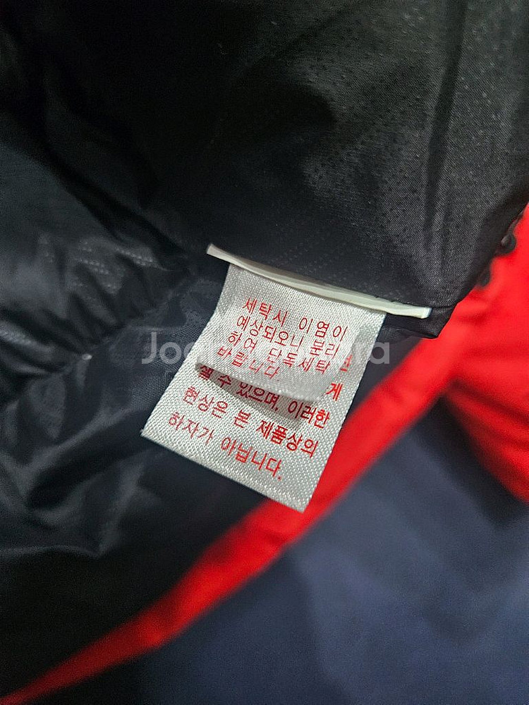 밀레 레드컬러 남성 100 구스다운 패딩--9