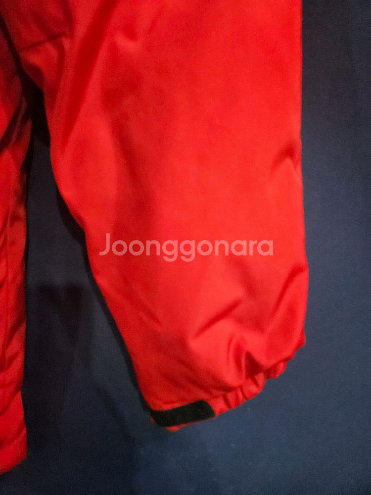 밀레 레드컬러 남성 100 구스다운 패딩--4