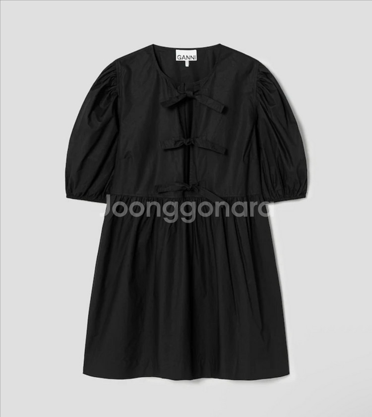 GANNI 블랙 원피스--3