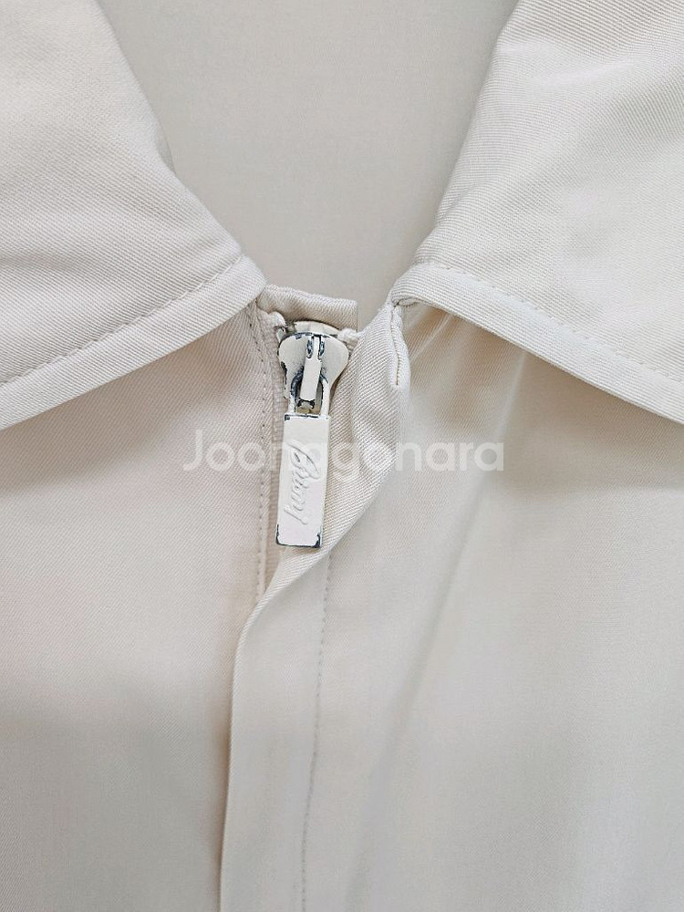 브리오니 100% 실크 집업 블루종 자켓--5