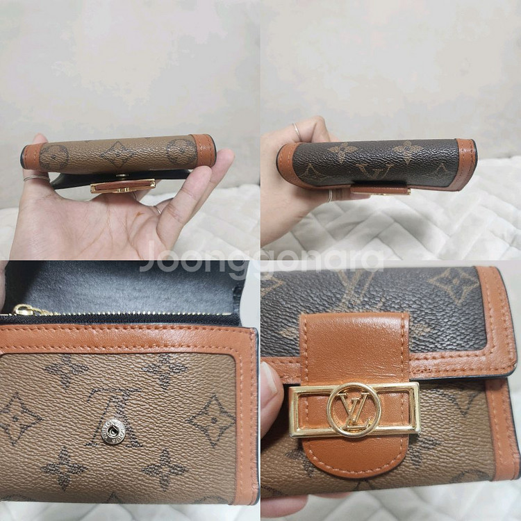 [상태A++] 루이비통 도핀 컴팩트 월릿 코인지폐 반지갑--1