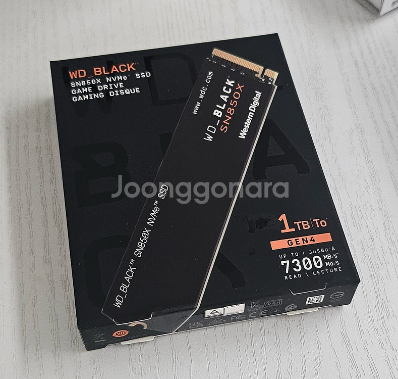 WD Black SN850X 1TB SSD 미개봉 새제품 판매합니다.--0
