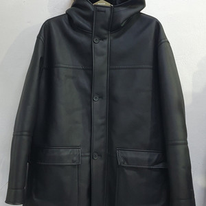 BURKE BELL 남성용 후드 PU 점퍼(105)