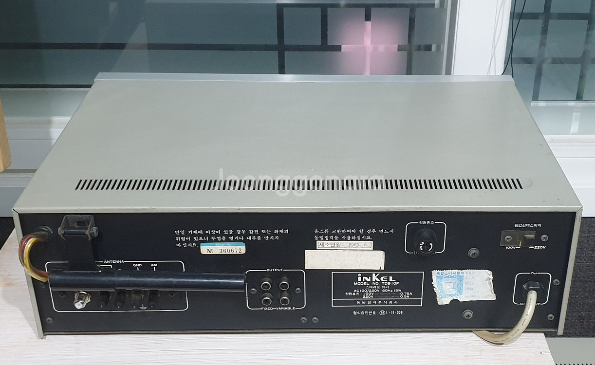 인켈 아날로그 튜너 TF910F--2